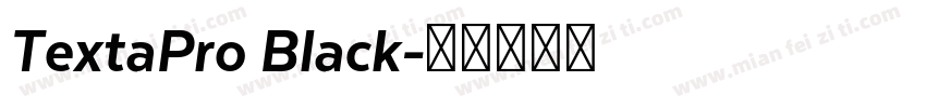 TextaPro Black字体转换